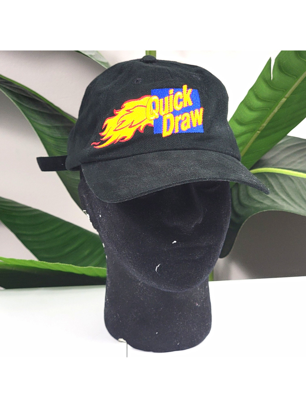 Vintage New York Lotto Dad Hat Quick Draw Black Adjustable